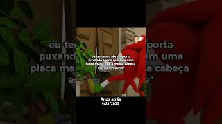 N Tanko o Knuckles pulando a janela no fundo KAKAKAAK knucklestheechidna sonicboom [upl. by Nosremaj]