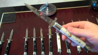 Switchblade Knife Collection Rizzuto Estileto Milano [upl. by Inail]