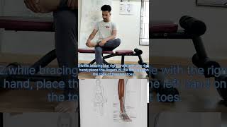 Beginners Seated toe Extensor Stretch [upl. by Felton]