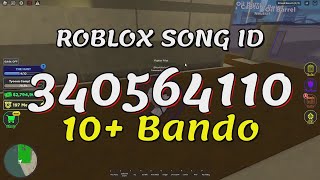 10 Bando Roblox Song IDsCodes [upl. by Ffilc]