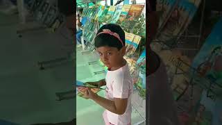 cute dakshi💕enjoying book fair in schoolM p birla shiksha bhavankids bookmaibhar lotujhko song [upl. by Aivek]