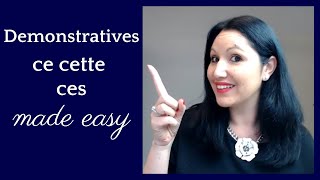 Learn Beginner French Demonstrative Adjectives with Ease  Ce Cet Cette Ces in French [upl. by Aiciled]