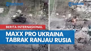 Kendaraan International Maxx Pro Kalang Kabut Hingga Tabrak Ranjau Rusia [upl. by Cassy682]