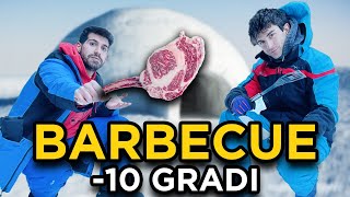 CUCINIAMO UNA BISTECCA DI 3KG IN UN IGLOO A 10 GRADI [upl. by Ahnavas]