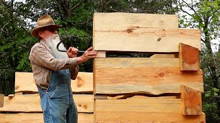 Round 5  Dovetail Log Cabin Build Ep 25 [upl. by Tipton]