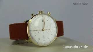 Junghans Max Bill Chronoscope 027780000 Luxusuhr24 Ratenkauf ab 20 EuroMonat [upl. by Chee]