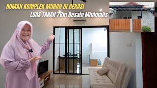 RUMAH BARU SIAP HUNI  Rumah Komplek Dijual Murah di Bekasi Rumah Desain Minimalis Luas 78 Meter [upl. by Enhpad]