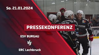 Eisbären TV  Pressekonferenz 21012024 ESV Burgau vsERC Lechbruck 130 [upl. by Isadore]