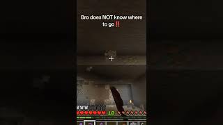 Bro turned around minecraft minecraftmemes funny viral gaming shorts [upl. by Jasmin660]