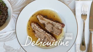 Delicuisine Rezept Geschmorte Kalbsbrust mit Lavendel und Tasmanischem Pfeffer [upl. by Ahsimat]