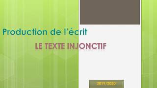 Production de lécrit  texte injonctif écrire un texte injonctif 6 ème année primaire [upl. by Nerta]