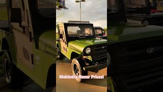 Mahindra Roxor turbo diesel 5 speed prices 2024 [upl. by Ainsley]