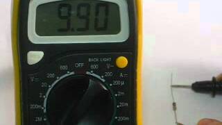 Ranged Multimeter 10k Resistor Test [upl. by Forras]