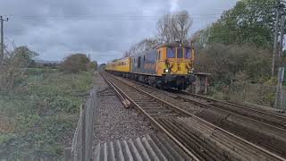 2x739 on the 1Q56 Tonbridge to Tonbridge test train at Castle foot crossing [upl. by Laekcim]