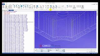 CIMCO EDIT CNC CALC 일정옵셋포켓가공 [upl. by Carol]