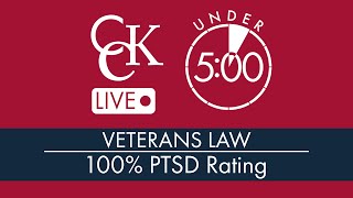 How a 70 VA PTSD Rating Can Get You To 100 [upl. by Nollahs]