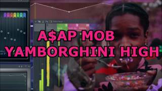 Yamborghini High  Instrumental  Asap Mob  Remake  Asap Rocky  juicy j  fl studio 12 [upl. by Aydiv]