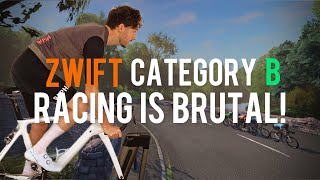 HOW MUCH FITNESS DO YOU NEED TO ZWIFT IN CATEGORY B [upl. by Tobit25]