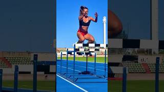 HURDLE JUMPS 🔥 trackandfield jump running run [upl. by Attenwahs]