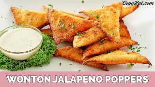 Wonton Jalapeno Poppers [upl. by Shaeffer]