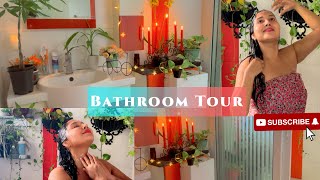 කැළෑවක නාමුද Bathroom Tour  how I keep my bathroom clean amp nice 🦋🍀🌸💕ridmapilapitiya [upl. by Ybreh]