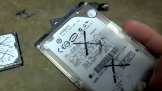 How to destroy a hard drive quick and dirty way [upl. by Fabron564]