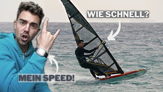 SPEED WINDSURFEN mit FREERACE SEGEL  Wie schnell werde ich [upl. by Ylrehs]