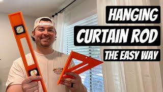 Hang a Curtain Rod  the easy way [upl. by Matilde559]