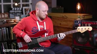 Learn This Michael League Lick  Quick Lick  Scotts Bass Lessons [upl. by Llenrap76]