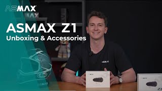 ASMAX Z1 Motorcycle Bluetooth Headset  Unboxing amp Accessories [upl. by Ofori]