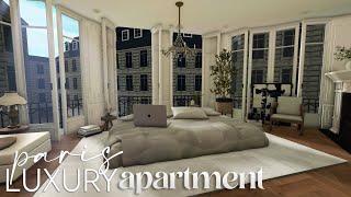 Bloxburg  Paris Luxury Apartment  House Build [upl. by Audun]