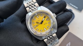 Review Seestern 300T Homage of Doxa Sub 300 Yellow Dial [upl. by Luise309]