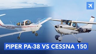 Best Beginner Airplane Cessna 150 or Piper PA38 Tomahawk InDepth Review [upl. by Enirak]