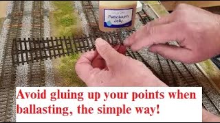 Avoid gluing your points up when ballasting the simple way [upl. by Rett]