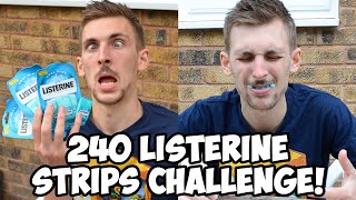 240 Listerine Strips Challenge  WheresMyChallenge [upl. by Eohce]