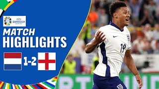 Netherlands vs England  12  Highlights  UEFA Euro 2024  england vs netherlands [upl. by Etnahsal]