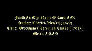 Forth In Thy Name O Lord I Go Lyrics Brockham  Morning Hymns [upl. by Giordano]