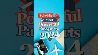 Worlds Most Powerful Passports 2024 Henley Passport Index Top 10 travel passport citizenship [upl. by Boorer]