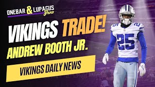 Vikings TRADE Andrew Booth to Cowboys for Nahshon Wright [upl. by Yursa531]