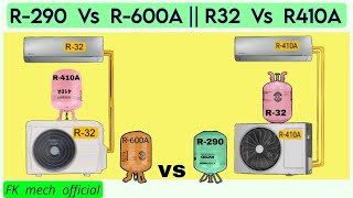 R290 Vs R600A  R32 Vs R410A  Refrigerant alternating in air conditioners [upl. by Sorac]