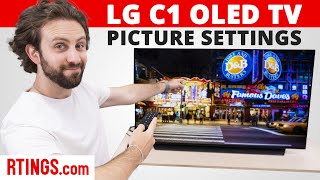 LG C1 OLED  TV Picture Settings [upl. by Hgielrebmik96]