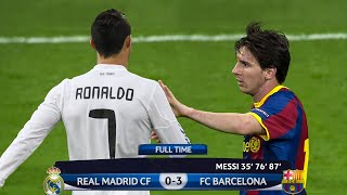 The Day Lionel Messi Showed Cristiano Ronaldo Who Is The Boss and Destroyed Real Madrid [upl. by Isoais]