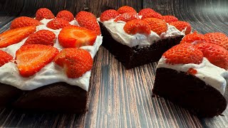 Fantastic Chocolate Strawberry Cake no flour [upl. by Ivetts]