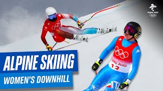 Alpine Skiing  Womens Downhill  Full Replay  Beijing2022 [upl. by Leahcimnaes341]