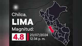 SISMO EN CHILCA LIMA PERÚ HOY [upl. by Lenette]