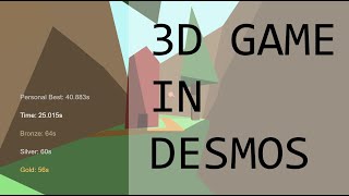 3D Game in Desmos Graphing Calculator  Desmos Art Contest Entry [upl. by Yelehsa489]