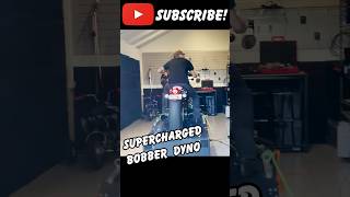 Supercharged Triumph Bonneville Bobber hits the dyno [upl. by Legna]