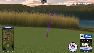 Golden Tee Great Shot on Bonnie Moor Black 13 Two HIO game [upl. by Rebeh]