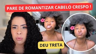 ROMANTIZAÇÃO DO CABELO CRESPO  INFLUENCER EXPOS [upl. by Skelly506]