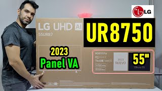 LG UR8750 Smart TV 4K Panel VA UNBOXING Y REVIEW COMPLETA [upl. by Tteve]